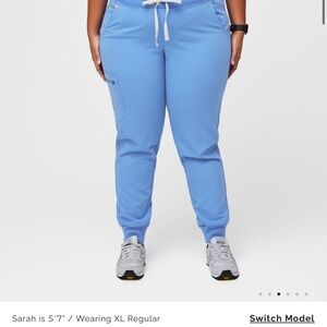 Figs Scrub Pants Ceil Blue: Zamora Joggers